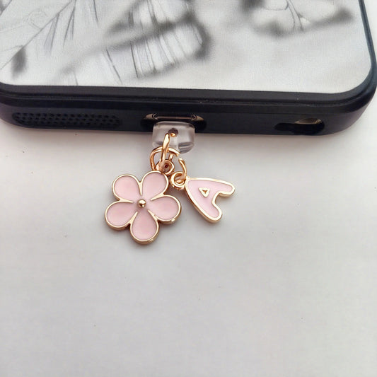 Pink Daisy & Initial